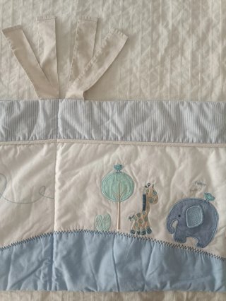 Chichonera protectora de cuna d bebé con estampado
