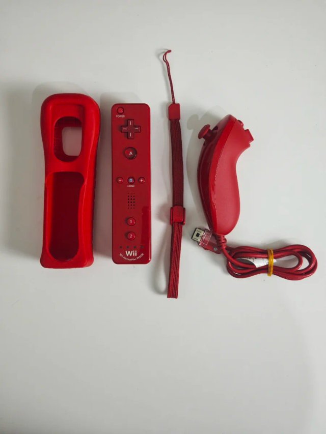Nintendo WII Roja Ed New Super Mario Bros Completa