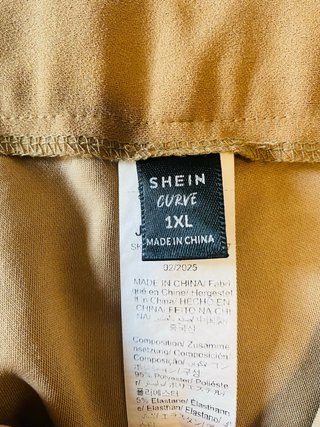 Pantalones marrones SHEIN Curve Talla XL