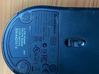 Ratón USB Lenovo Negro