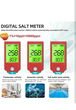 Misuratore pH Cloro Piscina 7 in 1 Tester PH Clor