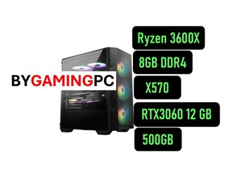 PC Gaming Ryzen 3600X RTX 3060 12GB 500GB