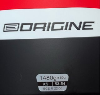 Casco Moto Integral ORIGINE - ECE Blanco y Rojo