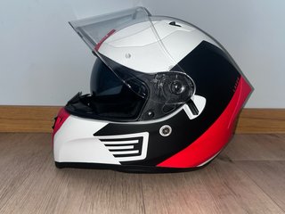 Casco Moto Integral ORIGINE - ECE Blanco y Rojo