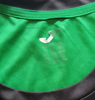 Camiseta Deporte Joma Negra Verde 2XL Poliéster