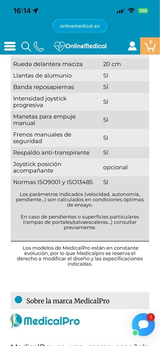 Silla Eléctrica MedicalPro S200