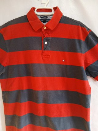 Polo Tommy Hilfiger Talla M Rayas
