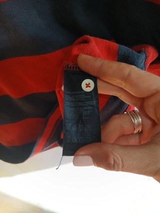 Polo Tommy Hilfiger Talla M Rayas