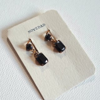 Pendientes Antiguos Ónix Negro