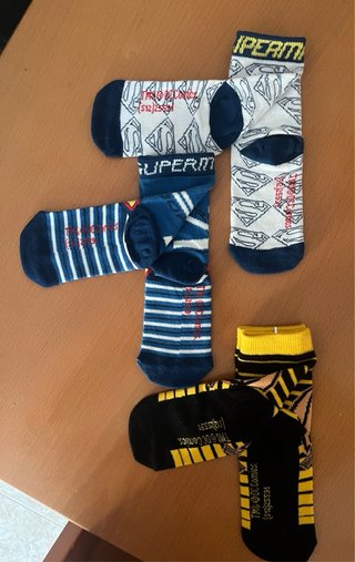 Calcetines niño Superman y Batman