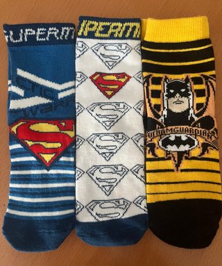 Calcetines niño Superman y Batman