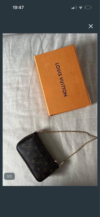 Borsetta Louis Vuitton monogram marrone e oro