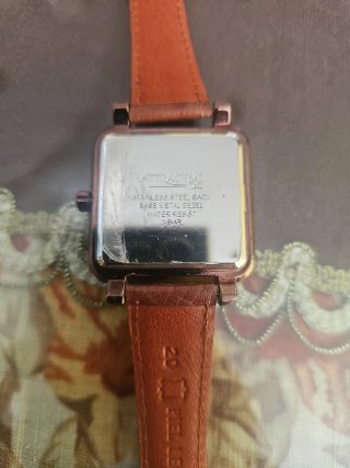 Reloj Attractive Mujer Cuarzo Dorado Marrón