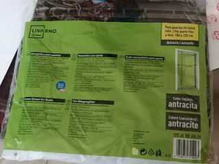 Mosquitera para puerta Livarno antracita