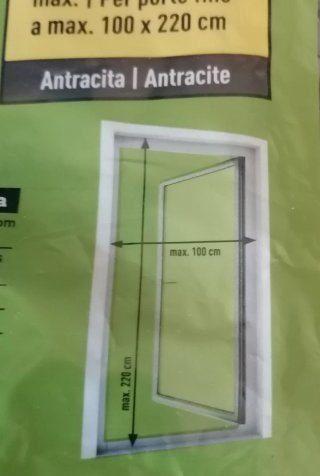 Mosquitera para puerta Livarno antracita