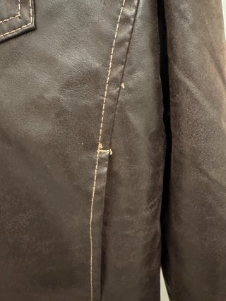 Giacca pelle vintage marrone Sonny Bono XL uomo