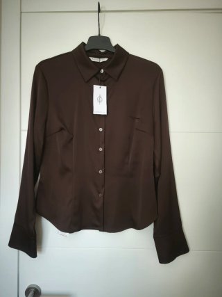 Blusa Stradivarius Marrón, Talla L