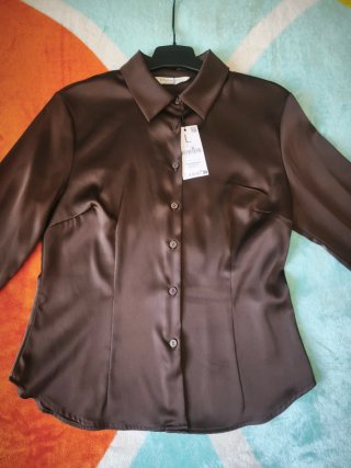 Blusa Stradivarius Marrón, Talla L