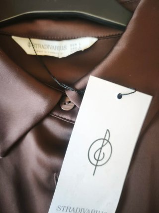 Blusa Stradivarius Marrón, Talla L