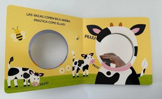 0-3. Libro infantil animales granja. Cartón NUEVO
