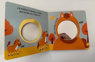 0-3. Libro infantil animales granja. Cartón NUEVO
