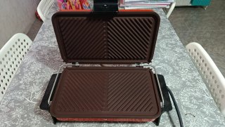 Plancha Grill Eléctrica Magefesa Vintage Roja