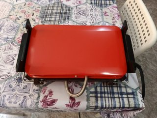 Plancha Grill Eléctrica Magefesa Vintage Roja