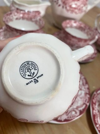 Juego de té La Cartuja de Sevilla