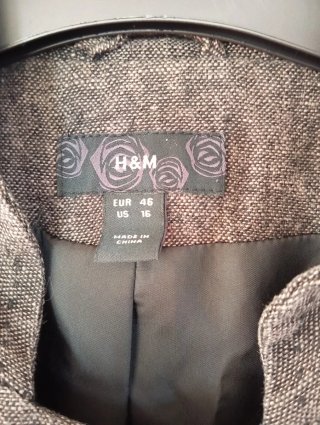 Blazer H&M castanho tamanho XXL