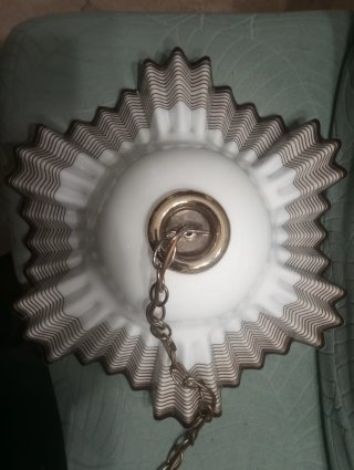 Lampadario anni '60 vintage in vetro di Murano