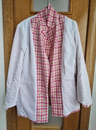 Chaqueta Bar III cuadros rosa
