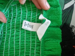 Vestido verde elástico