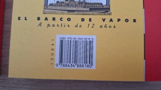 Dos libros 10-12 años Barco de vapor.