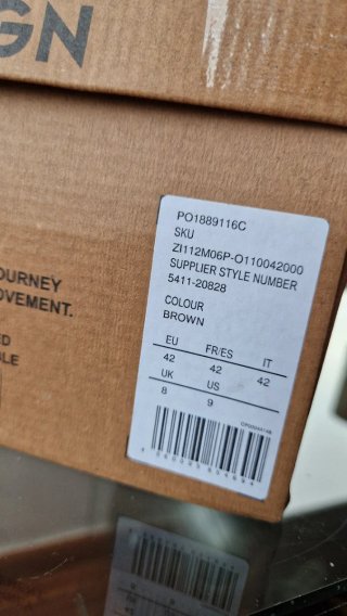 Zapatos de vestir marrones Para pié n○43
