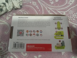 Pinza Antirrobo Kraser Alarm KR6Y Amarilla