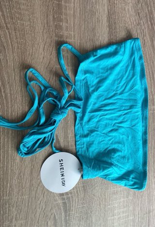 Top turquesa SHEIN