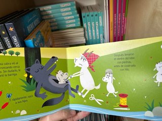 1-3 NUEVO Los 7 cabritillos y el lobo libro infant