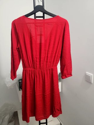 Vestido rojo manga larga
