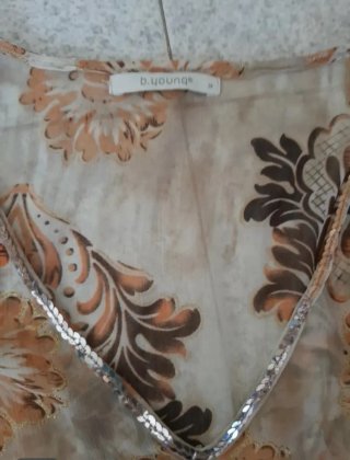 Vestido playero estampado talla única