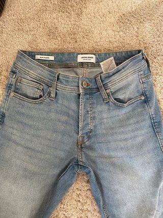 Vaqueros Jack & Jones Hombre Azul Claro