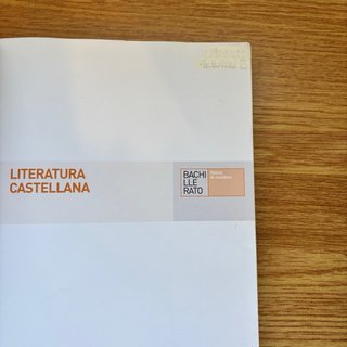 Literatura castellana, Bachillerato materia de...