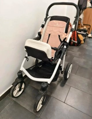 Carrito Bebé Venicci Pure 2 en 1 Rosa
