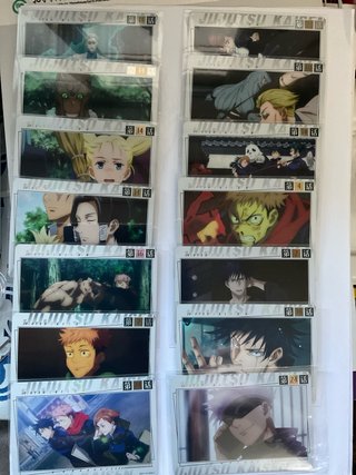 Cartas y chapa Jujutsu Kaisen