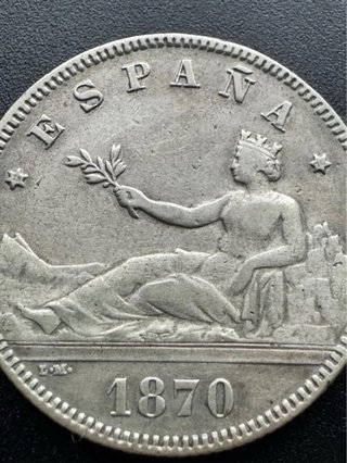 2 Pesetas España 1870