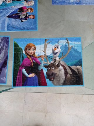 Pack 4 Puzzles Frozen Educa