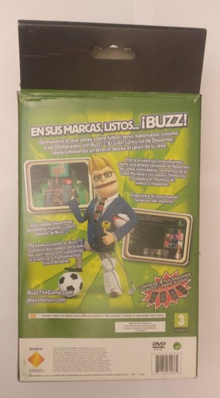 Juego PS2 Buzz deportes + Buzzers