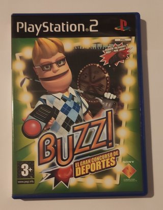Juego PS2 Buzz deportes + Buzzers