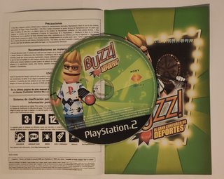 Juego PS2 Buzz deportes + Buzzers