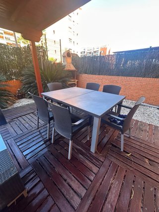 Comedor 6 puestos + Sala 3 sillas + Mesa