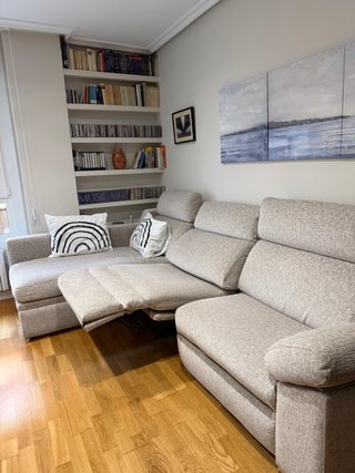 Sofá Chaise Long 5 Plazas Reclinable Eléctrico